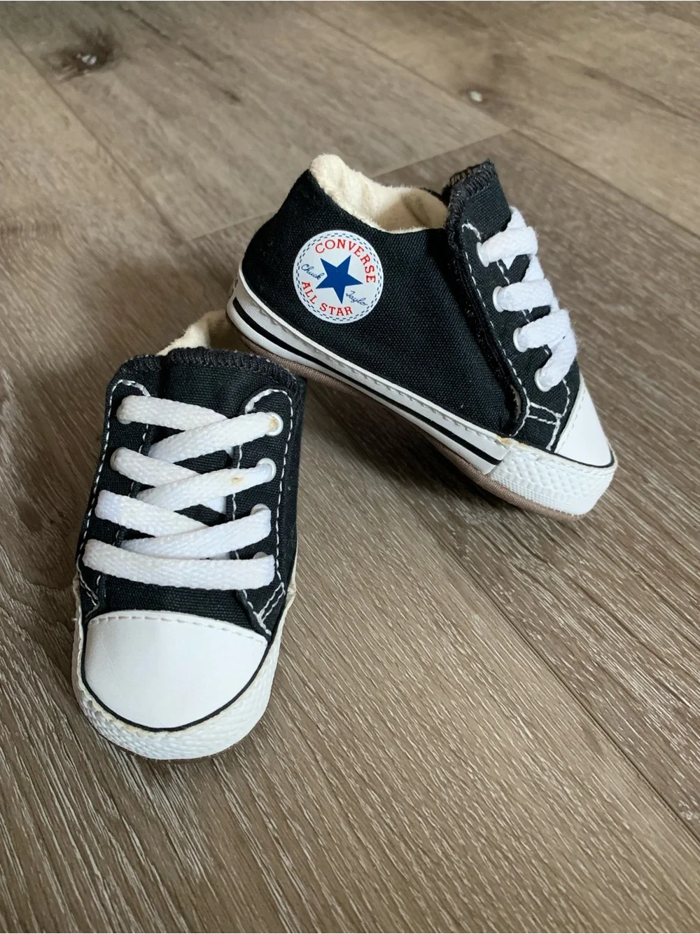 Converse All Stars Chuck Taylor Kids Infant Baby Toddler Size 2 Black